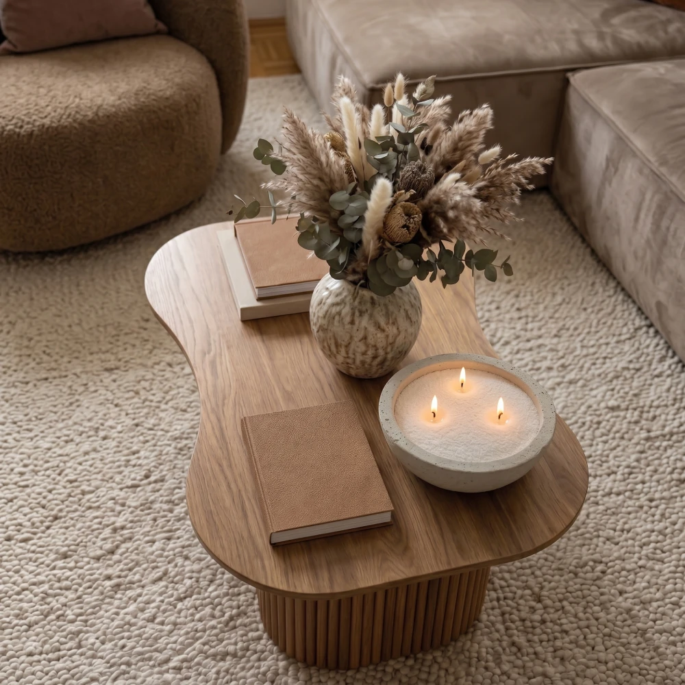 Pearled Candle Living room