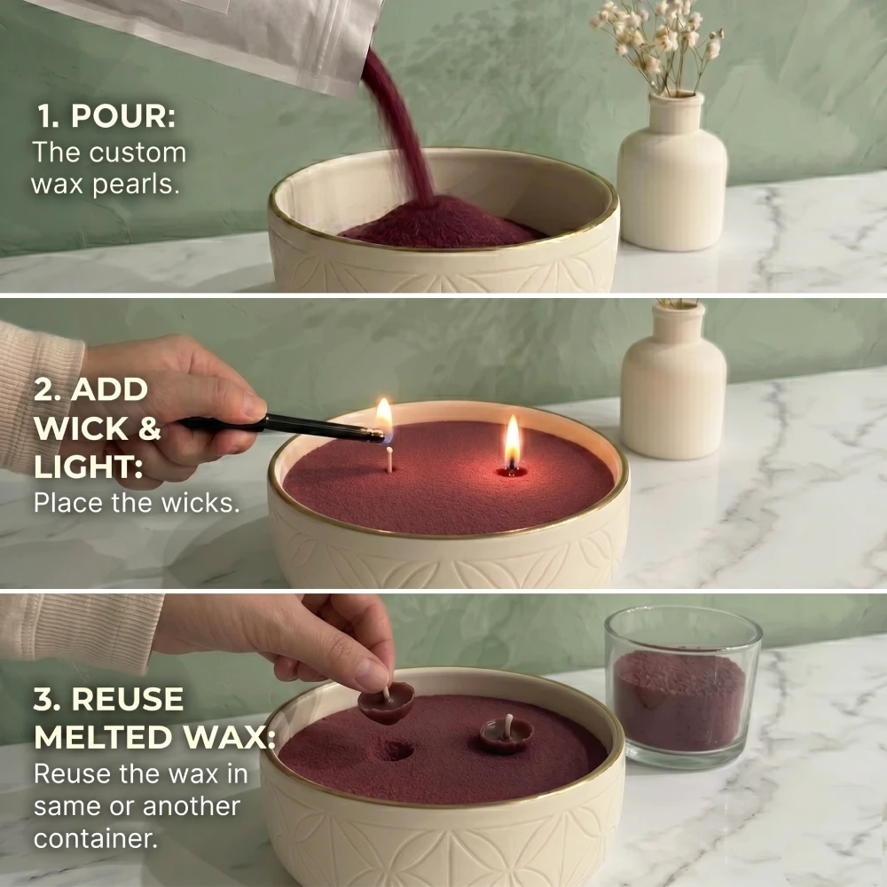 lorenzo pearled candles steps